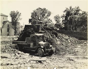 (INDUSTRY--EARTHMOVING EQUIPMENT) A selection of 70 photographs associated with the R.G. Letourneau Earthmoving Equipment Company, the